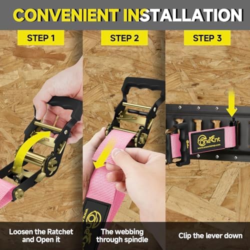 Onesnt E-Track Ratchet Straps - Image 6