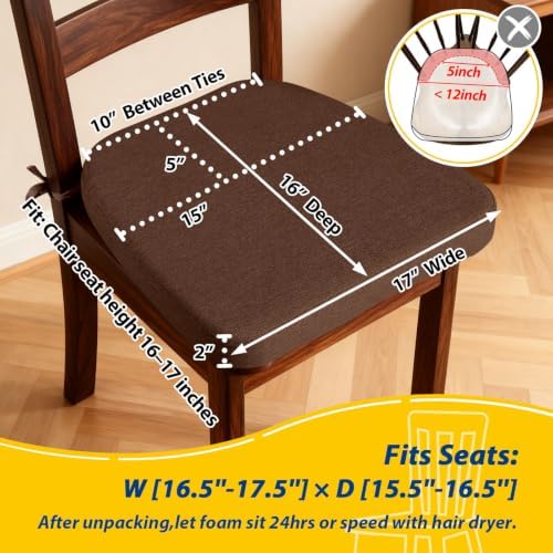 AAAAAcessories Chair Cushions for Dining Chairs - Image 2