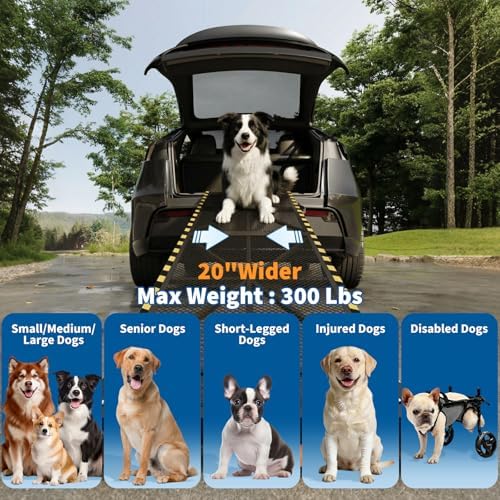 63" × 20" Vehicle Pet Ramp, Steel Dog Ramp - Image 3