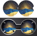 2 Pack Car Cup Holder Coaster, 2.63 inch Anti Slip Insert Absorbent Ceramic Car by Heainaiyoo
