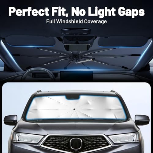 Windshield Sun Shade Umbrella for Acura MDX 2021-2026, 1:1 Fit Sunshade - Image 3
