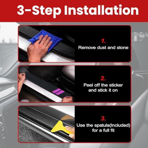 Door Sill Protector Accessories Car Door Entry Guard Sill Protector - Image 6