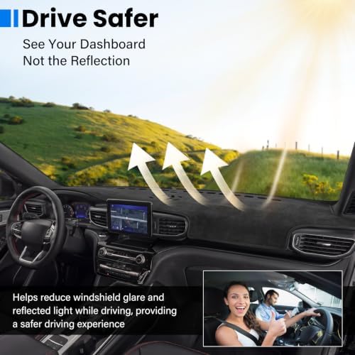 Dash Cover Mat Compatible with Ford Explorer 2020-2023 2024 2025 2026 - Image 5