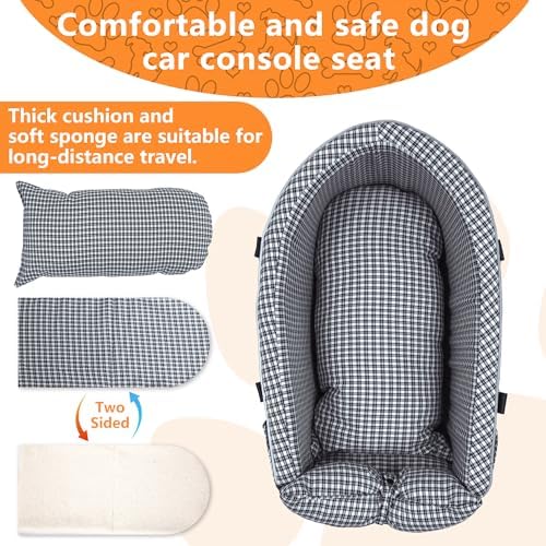 Center Console Dog Car Seat Dog Bed - Image 5