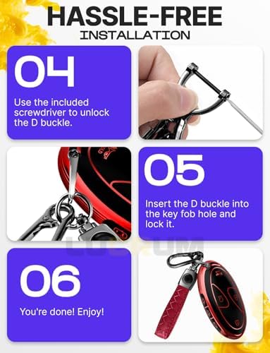 Lucrum Compatible with Hyundai Key Fob Cover & Keychain - Image 7