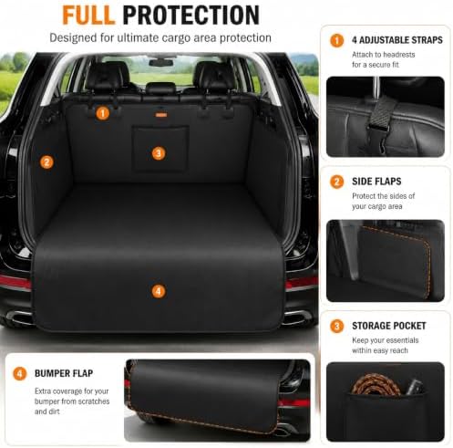 Cargo Liner for Rivian R1S Adventure 2022–2026, 600D Oxford Liquid Resistant - Image 5