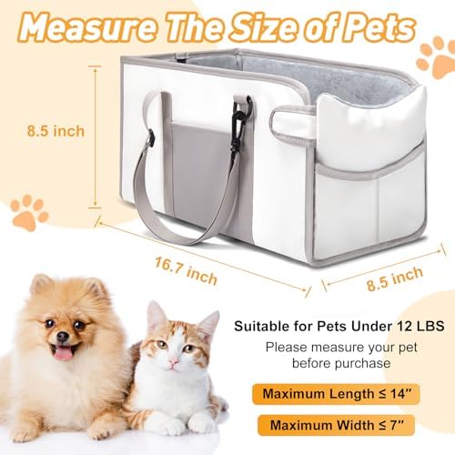 Portable Dog Car Seat for Small Dogs, Puppy Car Seat - Image 2