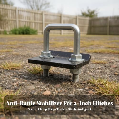 Trailer Hitch Stabilizer Anti Rattle Clamp Heavy Duty Towing Tightener - Image 2