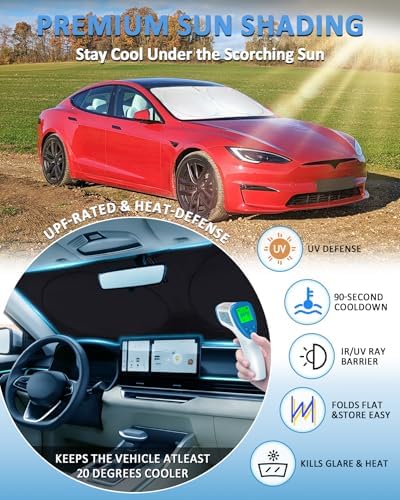 Windshield Sunshade Sun Shade Custom Fit - Image 2