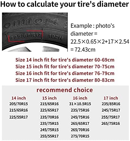 Marshmallow Campfire Spare Tire Cover Wheel Protectors Weatherproof Spare Wheel - Image 5