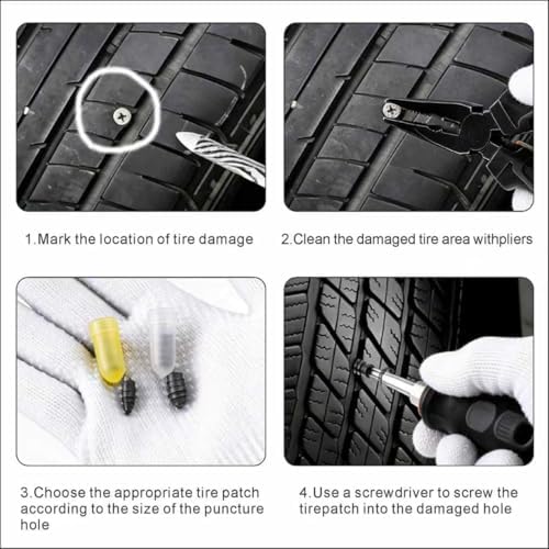 100PCS Tire Plugs, Tire Plugs Screw Type, User-Friendly - Image 5