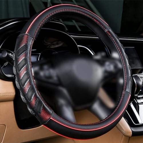 Flying Banner car Steering Wheel Cover Faux Leather Massage Universal fit 3D - Image 3