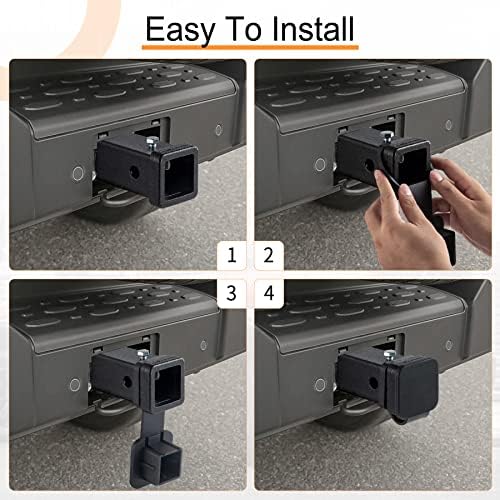 SINGARO Fits for 2-inch Hitch Cover, Trailer Hitch Cover Tube Plug Insert - Image 5