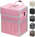 Capolo Car Trash Can with Lid, Leakproof Car Garbage Can Car Trash Bag by Capolo