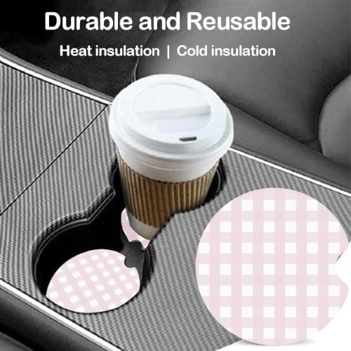 Ceramic Car Coasters – Absorbent Car Cup Holder Coaster Set - Image 2