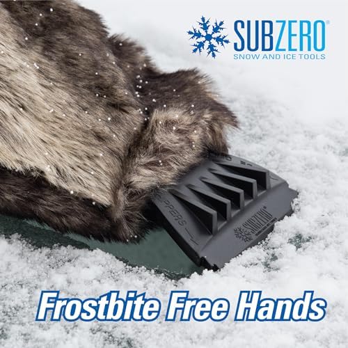 Subzero 13929 Faux Fur Ice Scraper Mitt - Image 5