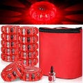 Tallew 12 Pack LED Road Flares Emergency Lights, 9 Flash Modes by Tallew