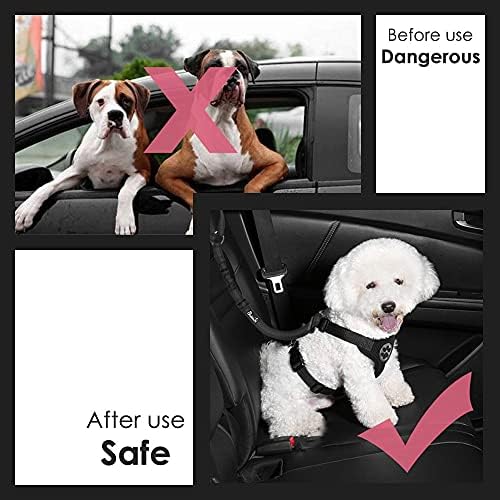 Lukovee Dog Car Seat Belt, 2 Pack, Headrest Restraint - Image 6