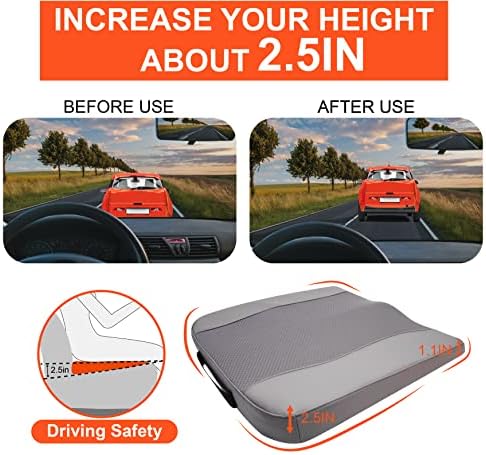 Lofty Aim Car Seat Cushion, Memory Foam Car Seat Cushions - Image 3