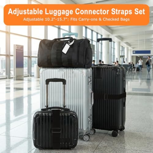 Luggage Strap Set, Adjustable Multi Use Luggage Connector Straps - Image 3
