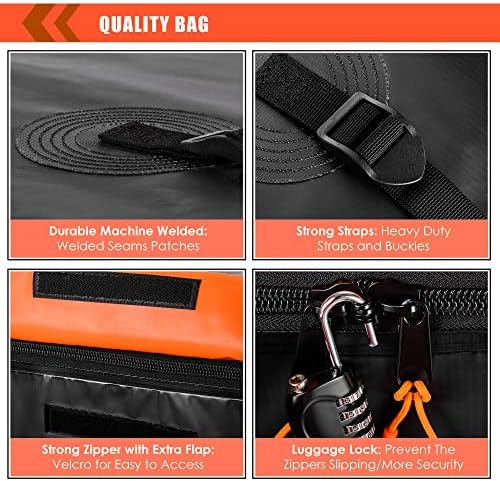 Hitch Mount Cargo Carrier Luggage Bag Waterproof 16 Cubic Feet Luggage Rack - Image 5