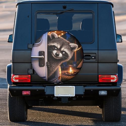 Marshmallow Campfire Spare Tire Cover Wheel Protectors Weatherproof Spare Wheel - Image 3