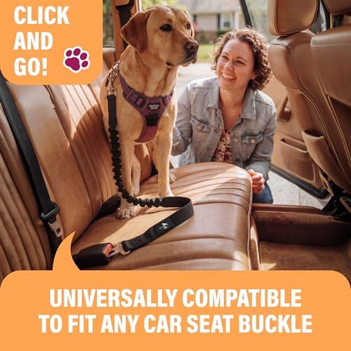 Active Pets Dog Seatbelt, Adjustable Safety Dog Seat Car Harness, Dog Seat Belt - Image 2