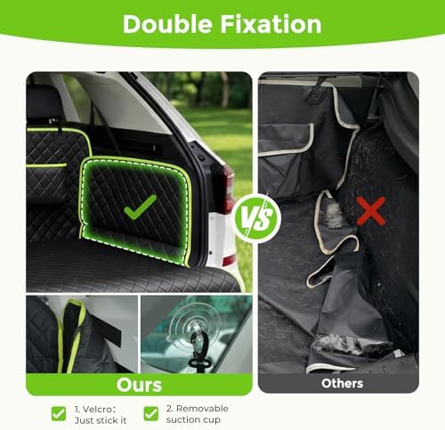 SUV Cargo Liner for Dogs, Upgraded Scratch-proof Leather 14.17" Heightened Side - Image 6