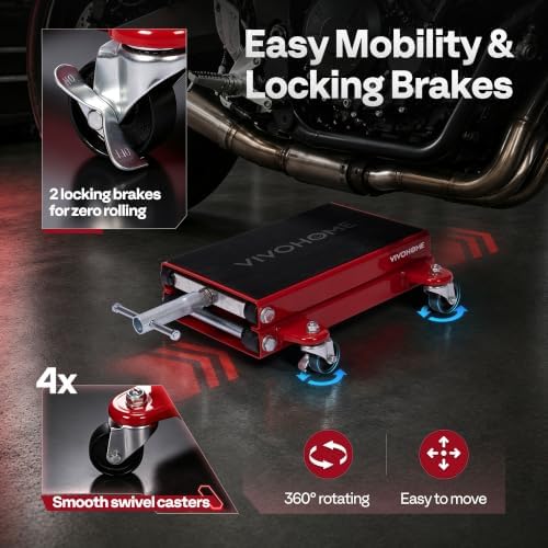 VIVOHOME Motorcycle Lift 1100 Lbs Scissor Lift Jack - Image 4