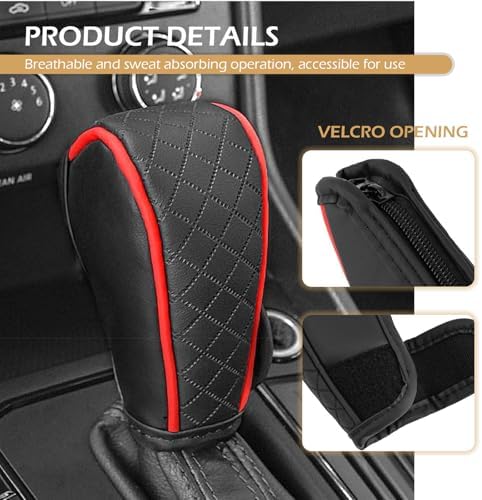 Car Gear Shift Cover, Leather Shifter Cover, Gear Shift Knob Cover - Image 4
