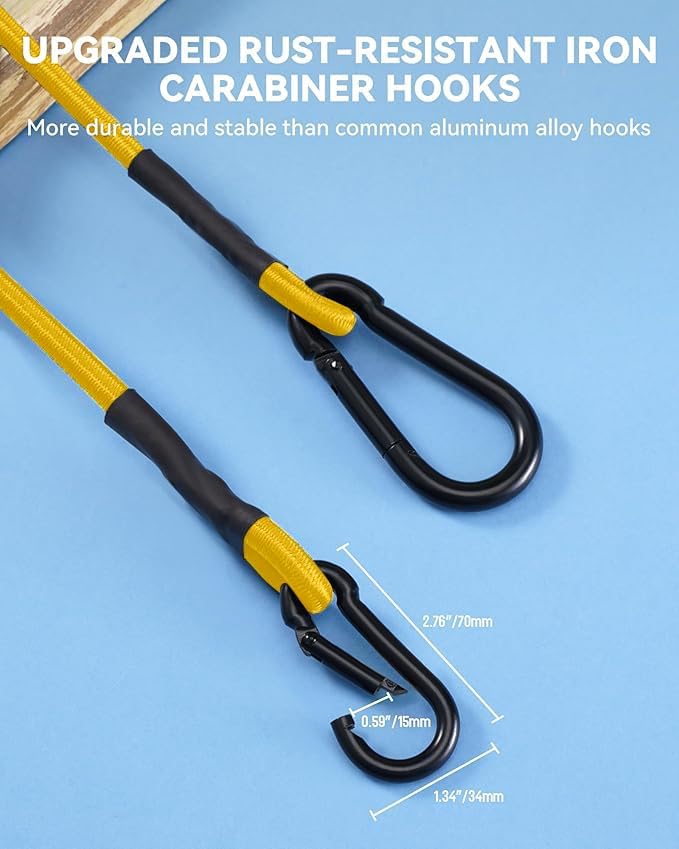 8 Pack 24" Heavy Duty Bungee Cords - Image 3