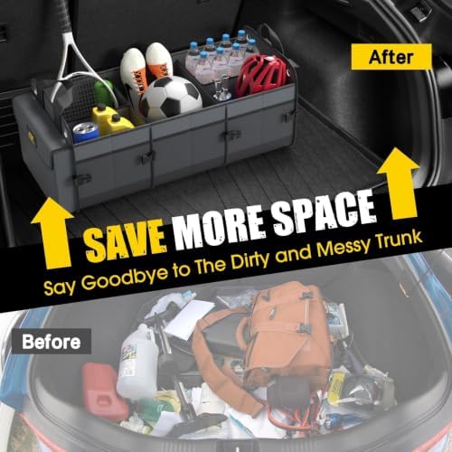 MIKKUPPA Trunk Organizer for SUV - 100L Collapsible Car Organizer - Image 5