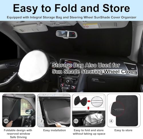 10PCS Window Shades for 2018-2024 BMW X3 Accessories Foldable Sunshade Side - Image 5