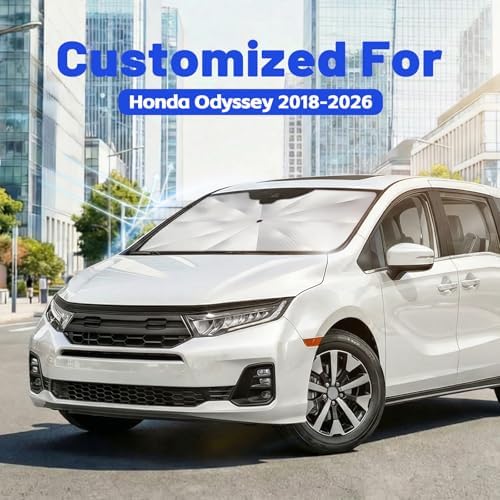 Car Windshield Sun Shade for Honda Odyssey 2018-2026, Foldable Car Sunshade - Image 2