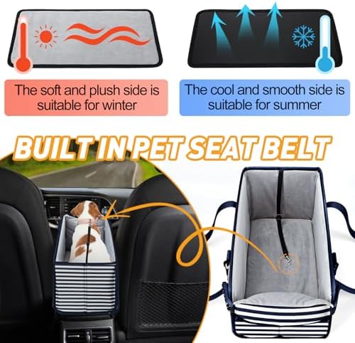 Portable Dog Car Seat for Small Dogs, Puppy Car Seat - Image 6