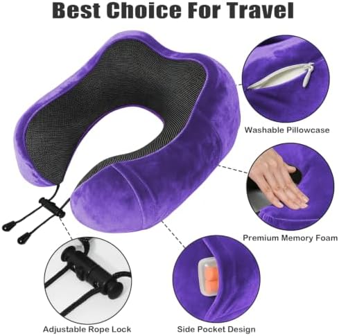 Travel Pillow, Memory Foam Neck Pillow - Image 3