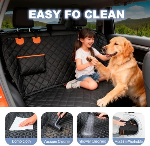 Dog Back Seat Cover Hammock, Waterproof 600D Heavy Duty Dog Car Seat Cover - Image 4