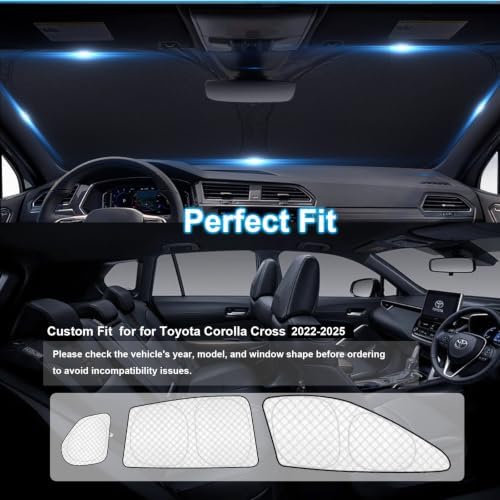 KMF 8pcs Thicken Full Window Sun Shades - Image 6