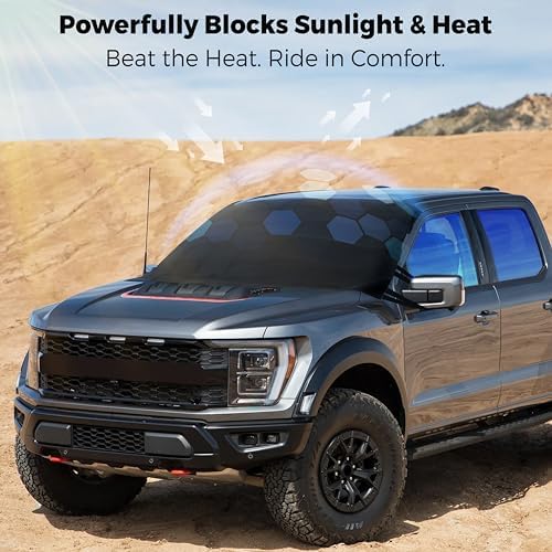 EcoNour Truck Windshield Cover for ice and Snow, Front Window Protector - Image 3