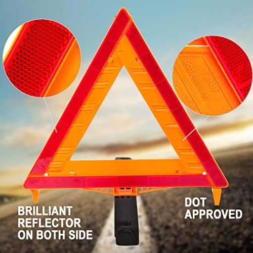 CARTMAN 9 Pack Warning Triangle DOT Approved Identical to United States FMVSS - Image 3
