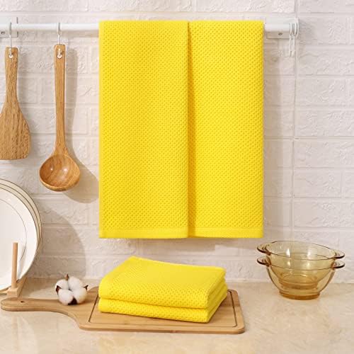 Kitinjoy 100% Cotton Waffle 4-Pack Kitchen Towels - Image 6