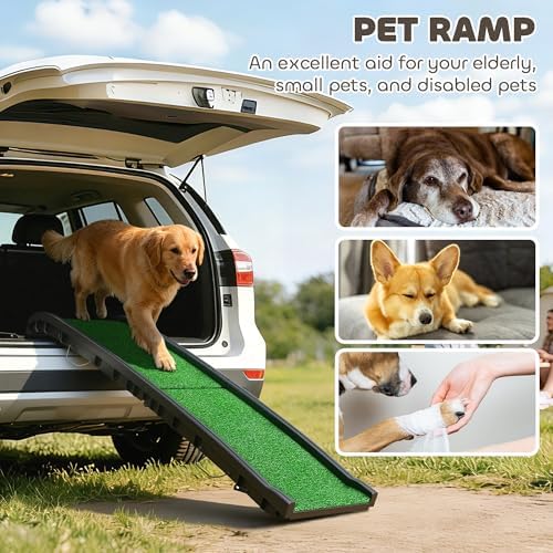 PawHut Folding Dog Ramp, 61 Inches Portable Pet Ramp - Image 4