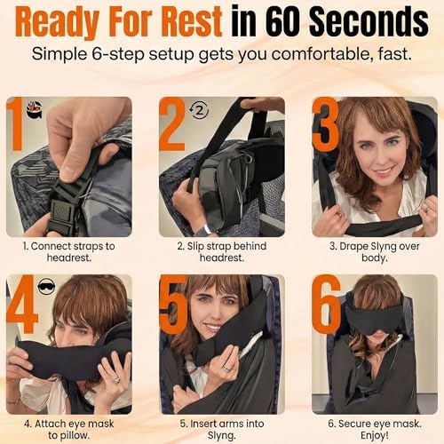2 Pack 3-in-1 Airplane Sleep Support System - Image 6