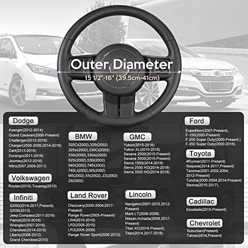 SEG Direct Steering Wheel Cover 15.5-16 inch Heavy-Duty - Image 5