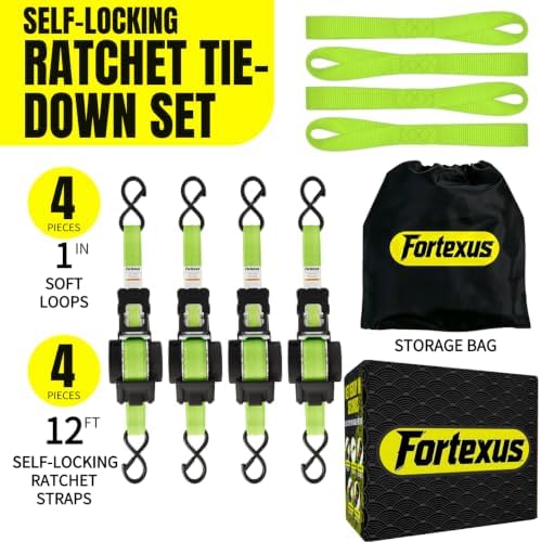Retractable Ratchet Straps, Motorcycle, Pickup Truck - Image 6