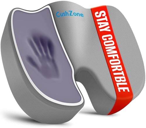 CushZone XXL Memory Foam Seat Cushion by CushZone