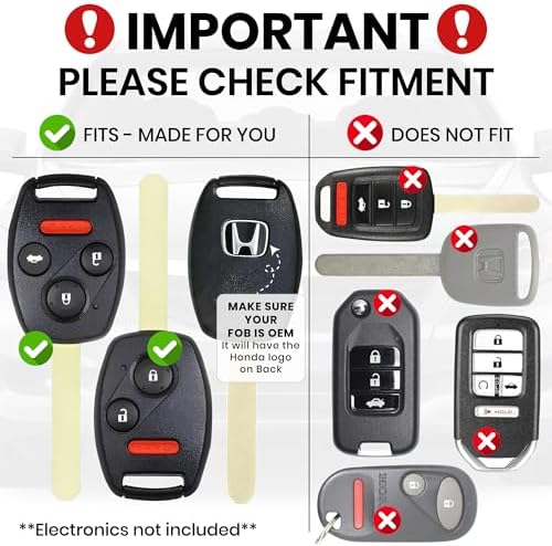 Honda Key FOB Shell + Batteries - Image 5