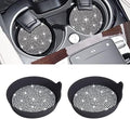 Amooca 2-Pack Car Cup Holder Coaster Bling Crystal Rhinestone Car Interior by Amooca