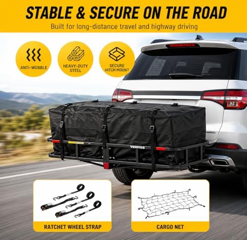 Hitch Cargo Carrier, 500 lbs Capacity - Image 2