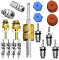CANIPHA 17 Pcs Air Conditioning Valve Core Kit, R12 to R134a Conversion Kit by Unknown